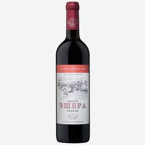 Вино ЭШЕРА красное полусухое, 0.75л, Абхазия, 0.75 L