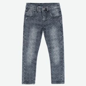 Брюки-джинсы для девочки Barkito «Деним», серые (80)