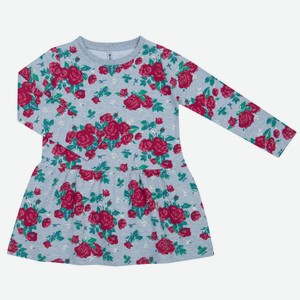 Платье детское Barkito  Blossom Boom , серое (128)
