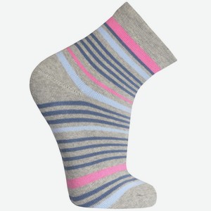 Носки для девочки Акос «Полосы», светло-серый мела (16)