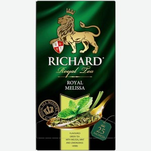 Чай зеленый Richard Royal Melissa мелисса мята лемонграсс 25пак 37.5г