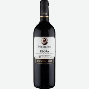 Вино Don Batisto Rioja Crianza красное сухое 13 % алк., Испания, 0,75 л