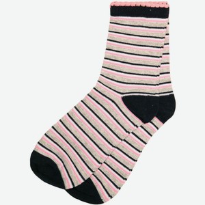 Носки для девочки Barkito, серые с рисунком в поло (22-24)