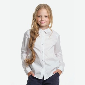 Блузка для девочки Mini Maxi, белая (140)