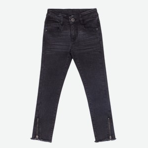 Брюки-джинсы для девочки Barkito «Деним», серые (98)