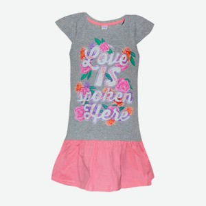 Платье для девочки Baby Style меланж/розовое (98)