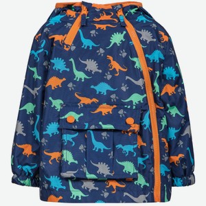 Куртка для мальчика Barkito,темно-синяя с рисунком (86)