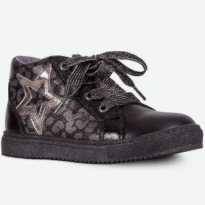 Ботинки типа «кеды» для девочки Barkito, черные (21)