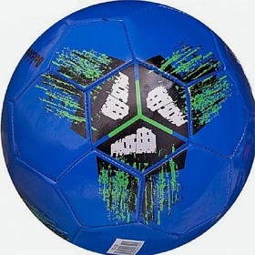Мяч футбольный Junfa 23 см синий