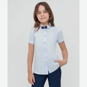 Блузка для девочки Button Blue, голубая (158)