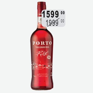 Вино ликер. портвейн Порто Вальдоуру Розе роз.слад. 15% 0,75л
