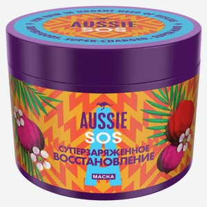 Масло для волос Aussie SOS Суперзаряженное восстановление с австралийскими суперфудами для поврежденных волос, 450 мл