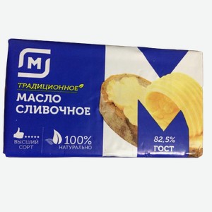 Масло сливочное Магнит Традиционное 82.5%, 180 г