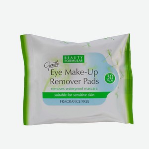 BEAUTY FORMULAS Диски для снятия макияжа с глаз для чувствительной кожи
