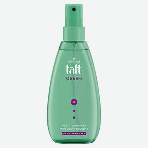 TAFT Жидкость для укладки волос  Сила объема  сверхсильной фиксации