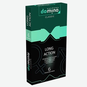 DOMINO CONDOMS Презервативы DOMINO CLASSIC Long action 6