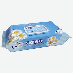 SENSO BABY Влажная туалетная бумага с экстрактом ромашки 100