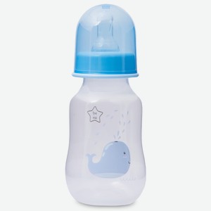 Бутылочка Be2Me с силиконовой соской с рождения 125 мл голубая