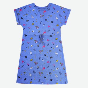 Платье трикотажные для девочки Barkito «Flamingo D (110)
