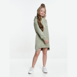 Платье-худи для девочки Mini Maxi, шалфей (134)