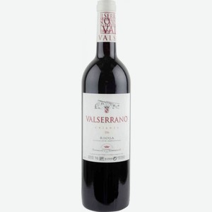 Вино Valserrano Crianza Rioja красное сухое 14,5 % алк., Испания, 0,75 л
