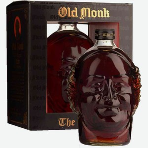 Ром Old Monk The Legend 21 год в подарочной упаковке 42,8 % алк., Индия, 1 л