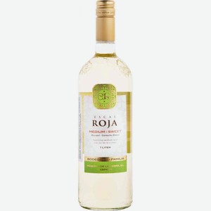 Вино Escal Roja белое полусладкое 12 % алк., Испания, 1 л