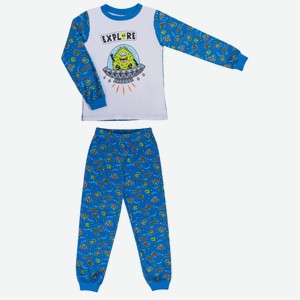 Пижама для мальчика Barkito «Сновидения», синяя с (122-128)