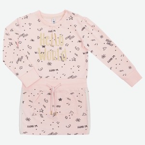 Платье детское Barkito «Маленькая звезда», розовое (74)