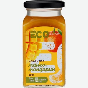 Конфитюр ЛЕНТА ECO б/сахара Из манго и мандарина, Россия, 300 г