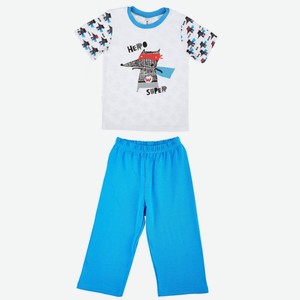 Пижама для мальчика Barkito «Сновидения», голубая (110-116)