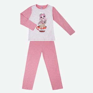 Пижама детская Bonito kids, розовая (98)