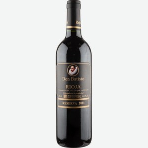 Вино Don Batisto Rioja красное сухое 13 % алк., Испания, 0,75 л