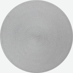 Салфетка декоративная HOMECLUB Ice melody, круглая, серебро, п/э NR-d10, Китай