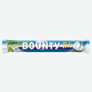 Батончик шоколадный Bounty Трио с нежной мякотью кокоса, 82,5 г