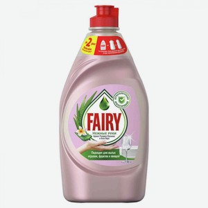 Средство для мытья посуды Fairy Нежные руки аромат Розового Жасмина и Алоэ Вера, 450 мл