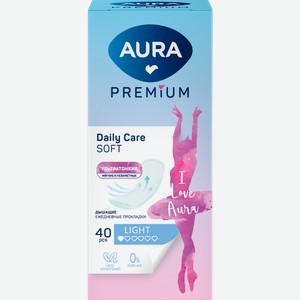 Прокладки женские Aura Premium ежедневные ультратонкие Light 40шт