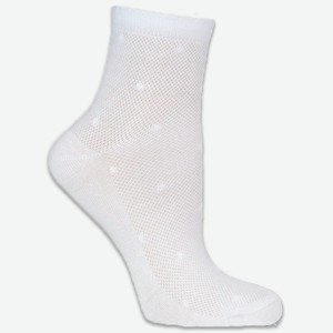Носки для девочки Акос «Точки», белые (18-20)