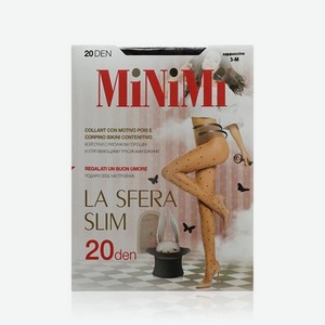 Женские колготки с рисунком Minimi La Sfera Slim 20den Cappuccino 2 размер