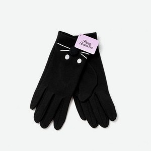 Женские перчатки Atto , вышивка + помпон , M