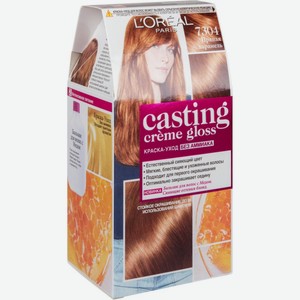 Стойкая краска-уход для волос L Oreal Paris Casting Crème Gloss 7304 Пряная карамель, 180 мл