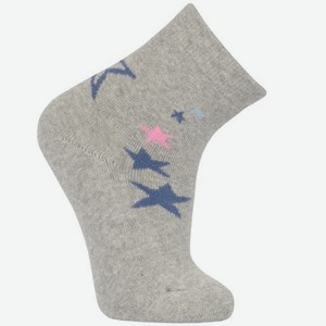Носки для девочки Акос «Звезды», светло-серый мела (22)