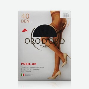 Женские колготки Orodoro Push-Up 40den Nero 3 размер