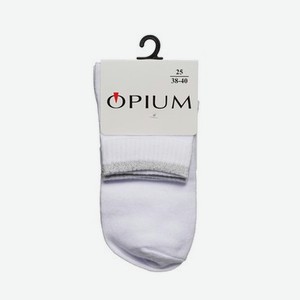 Женские носки с люрексом Opium 4WM-1 , Белый , р.25