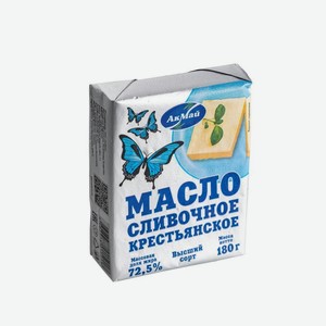 Масло сливочное Акмай крестьянское 72.5% 180г