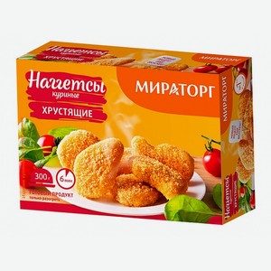 Наггетсы куриные Мираторг Хрустящие, 300 г