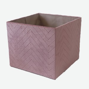 Короб для хранения текстильный розовый размер M, 21 х 21 х 18см Китай