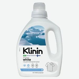 Гель для стирки Klinin для белого белья без ароматизатров и красителей, 1,5 л