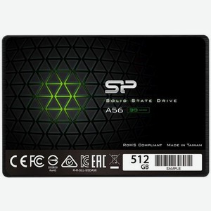 SSD накопитель Silicon Power Ace A56 SP512GBSS3A56A25 512ГБ, 2.5 , SATA III, SATA