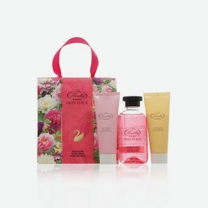 Женский Подарочный набор Liss Kroully Skin Juice в сумочке ( пена для ванны + SPA - маска для рук + крем для рук )